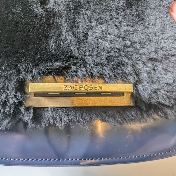 𝅺ZAC Posen Eartha Iconic Fur Crossbody  Bag - Picture 7 of 11